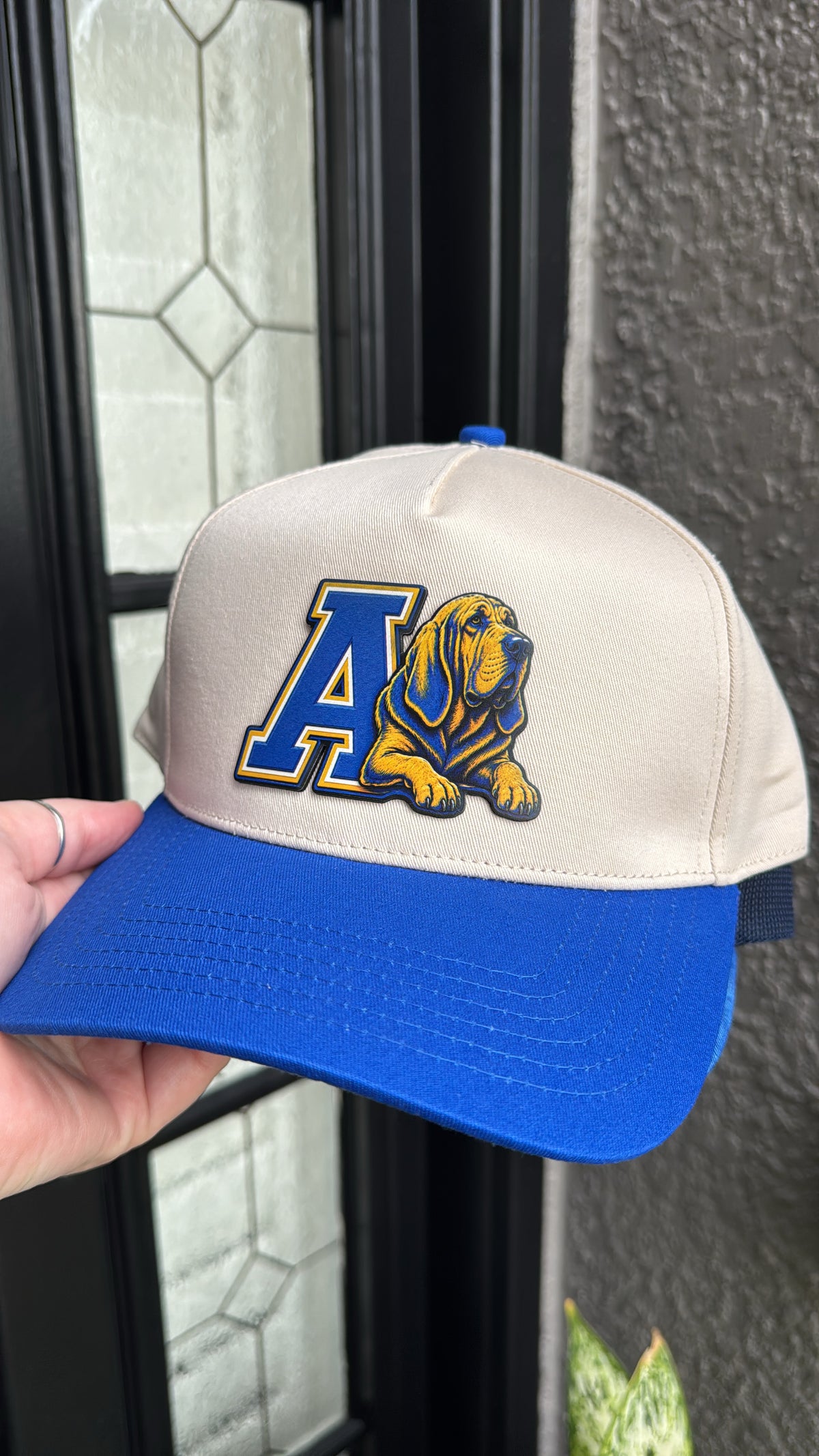 Canvas & Royal Blue Hat