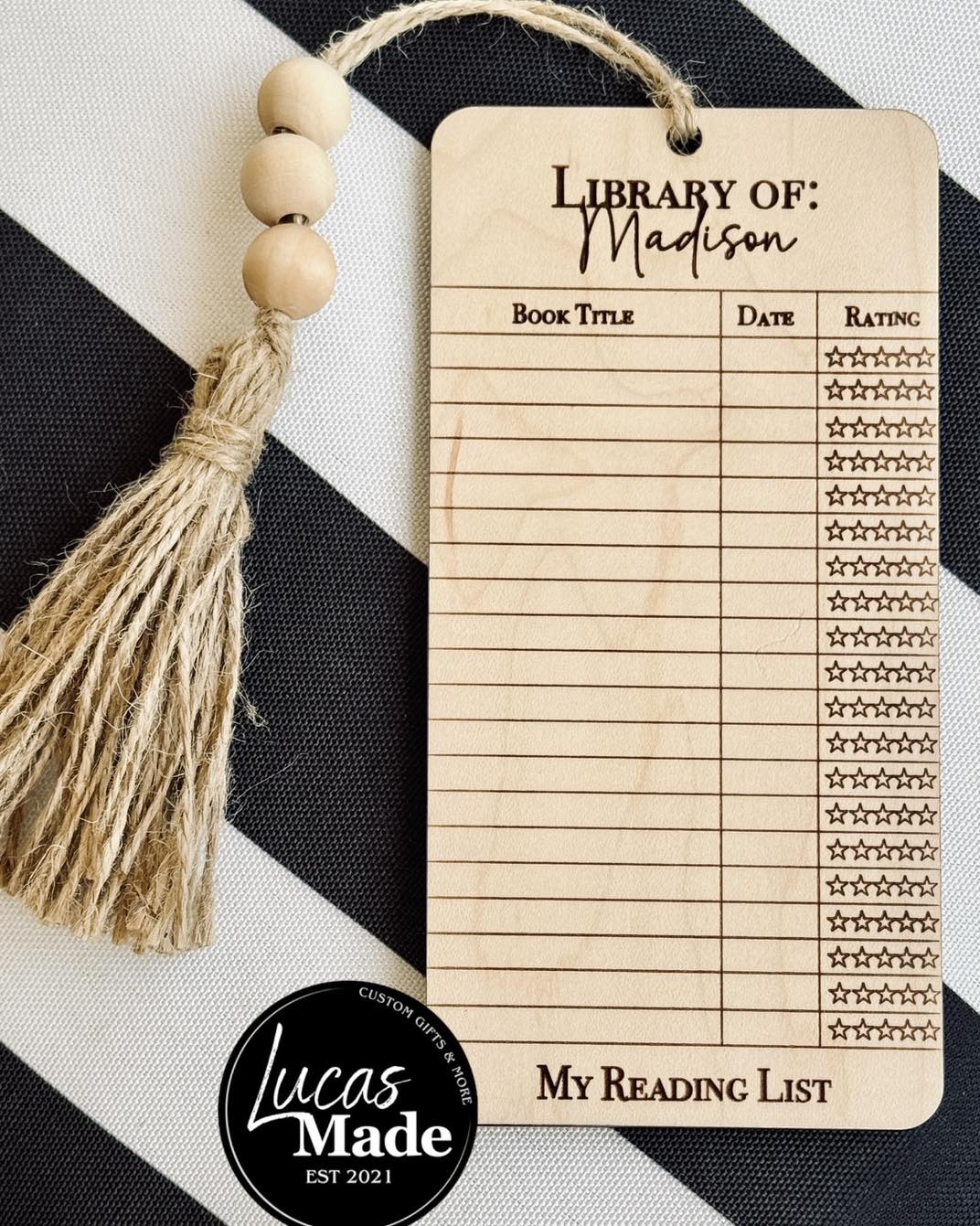 My Reading List Bookmark