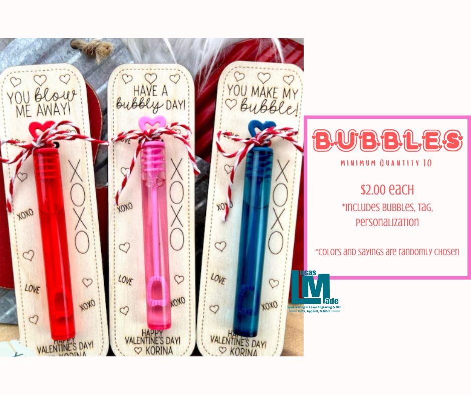 Bubbles - Classroom Valentines