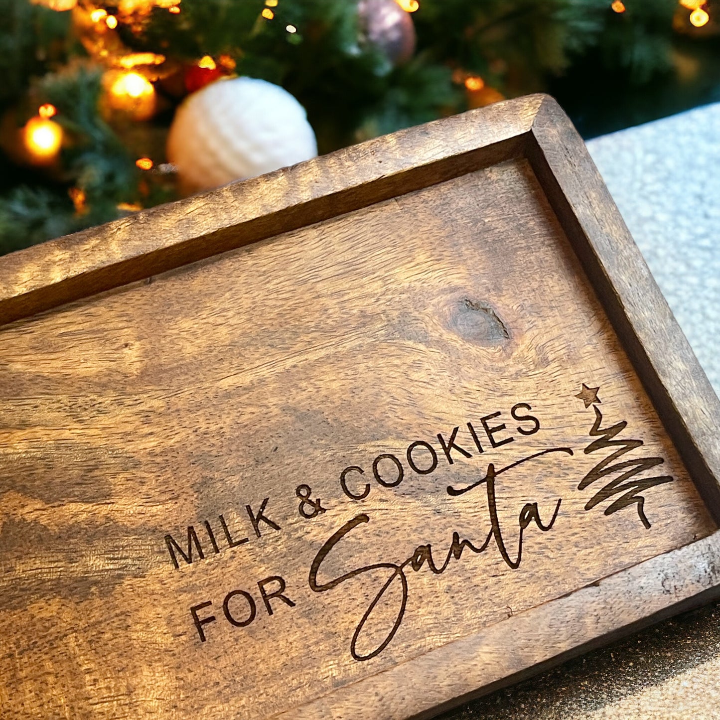 Milk & Cookies Santa Tray