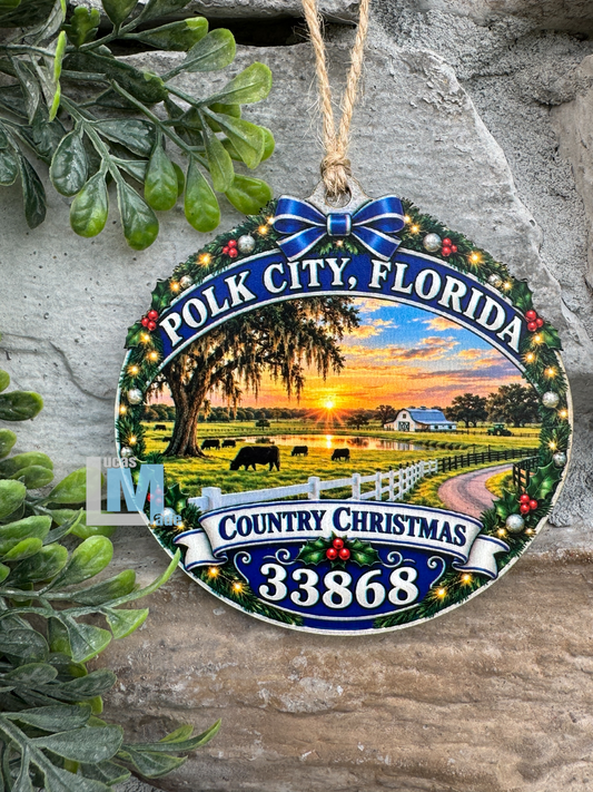 Polk City Christmas Ornament
